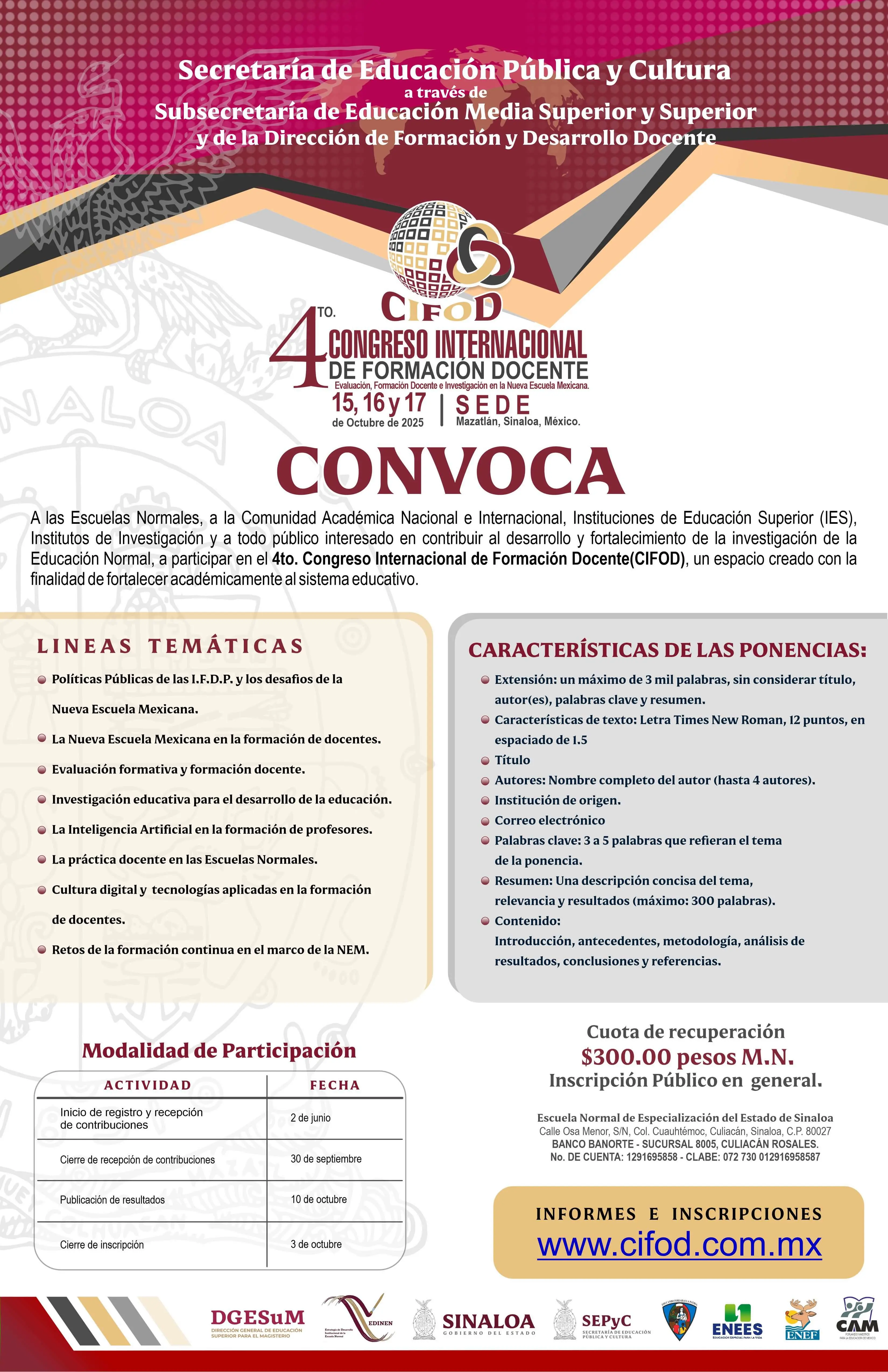 4to Congreso Internacional de Formación Docente